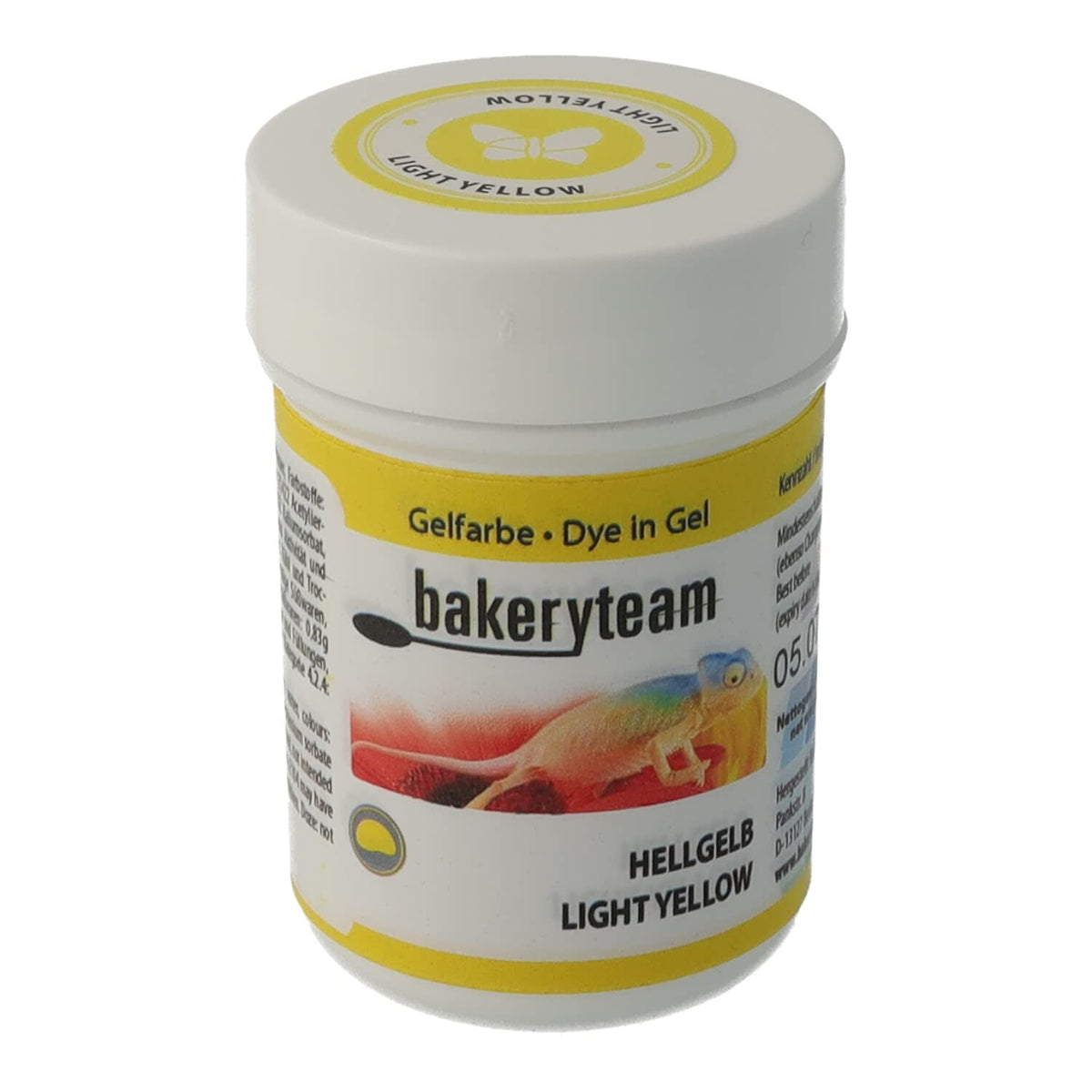 Gel colorant alimentar Bakeryteam pentru glazură, culoare galben deschis, 35 g