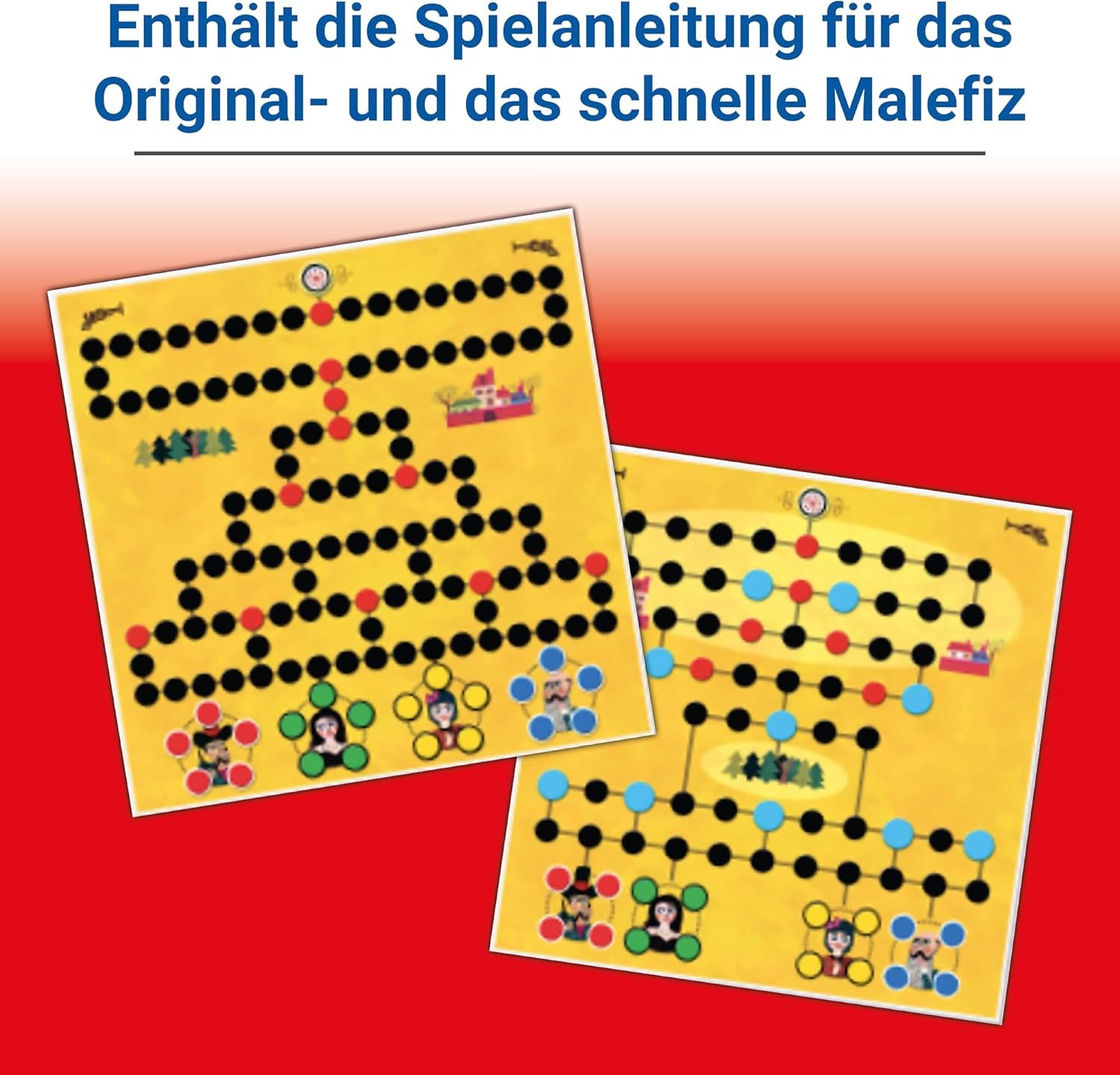 Ravensburger 26737 - Jocul original Malefiz - Joc de familie pentru 2-4 jucători, clasic Ravensburger pentru vârste de la 6 ani în sus