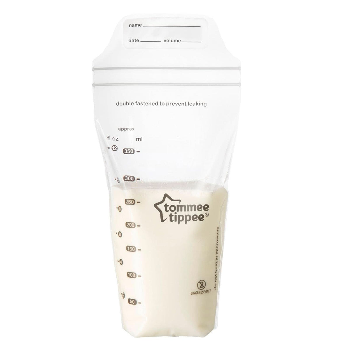 Tommee Tippee Closer to Nature Pungi pentru depozitarea laptelui matern, pre-sterilizate, 350 ml Accesorii Hrana si Alaptare Bebe Naty Shop