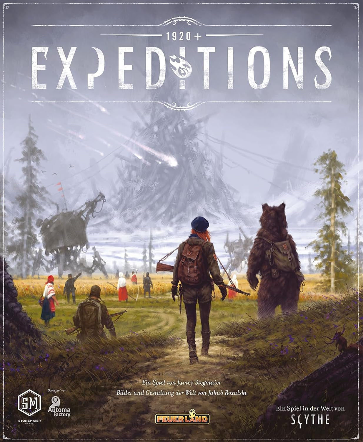 Feuerland Spiele 31025 Joc de masă Expeditions, tonuri pământești