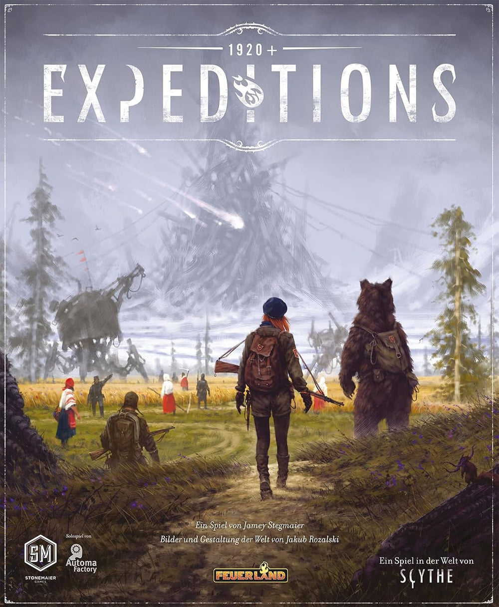 Feuerland Spiele 31025 Joc de masă Expeditions, tonuri pământești