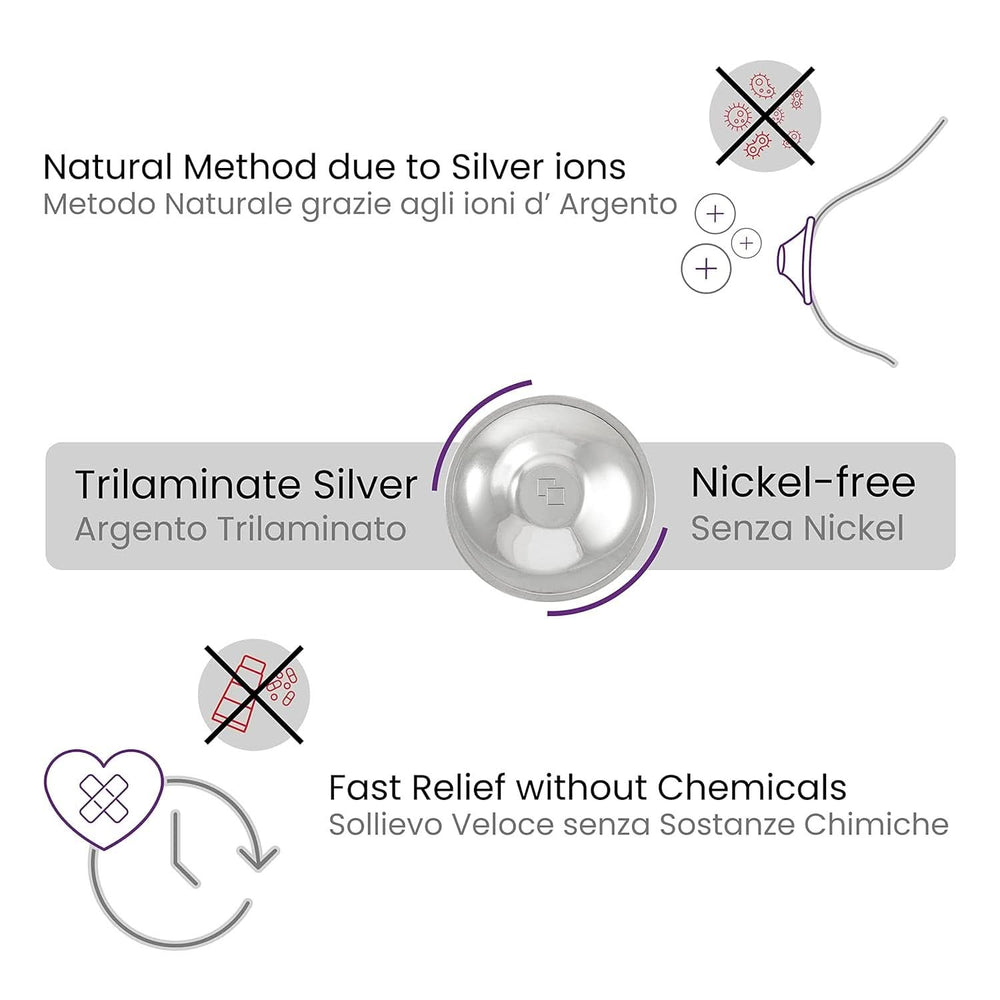 Silvercups Silberhütchen, Stillhütchen Aus Silber, Schützt Und Beruhigt Bei Wunden Und Empfindlichen Brustwarzen, Nickelfrei (Regular) Naty Shop