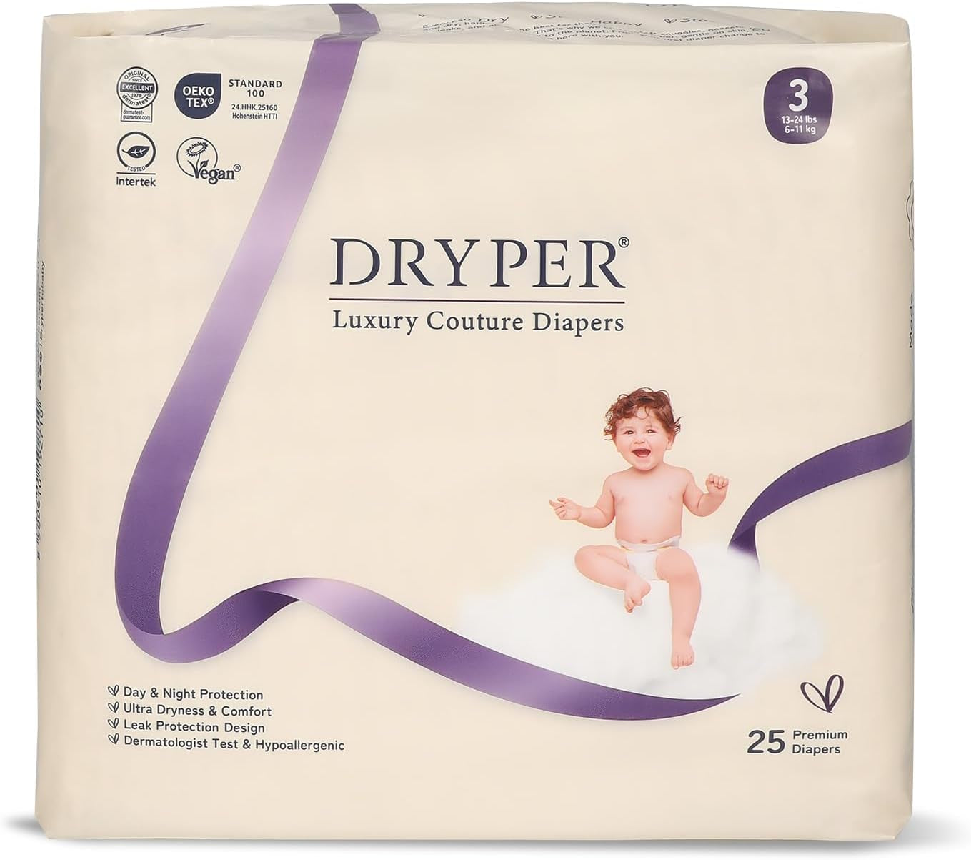 Scutece pentru bebeluși mărimea 4 (10-15 kg), ultra-subțiri, moi și hipoalergenice pentru pielea sensibilă, protecție 3D împotriva scurgerilor, indicator de umezeală, 138 de scutece premium pentru zi și noapte