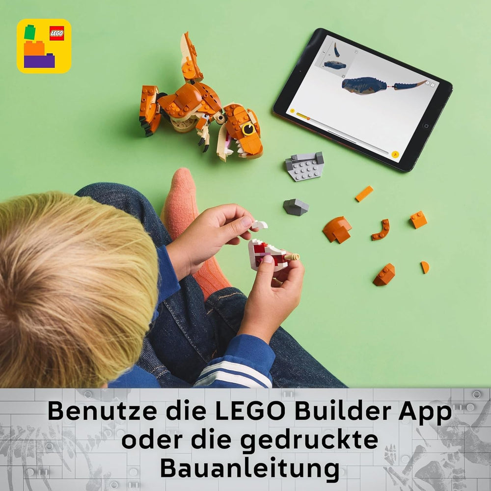 LEGO Jurassic World Little Eatie: T.Rex, Bauspielzeug für Jungen und Mädchen ab 7 Jahren, Bauset mit Dinosaurier, Geschenk für Kinder, Modell mit beweglichem Maul, Kopf und Schwanz 76967