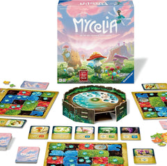 Ravensburger 27489 - Mycelia - Joc de construire a pachetelor de cărți pentru familii, joc de societate pentru adulți și copii cu vârsta de 9 ani și peste - joc de strategie simplu pentru 1-4 jucători