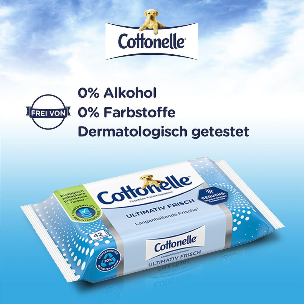Șervețele umede, Ultimate Fresh, 12 X 42 șervețele, tehnologie Deodycylx, delicată pentru piele, fără alcool și coloranți, sensibilă, biodegradabilă