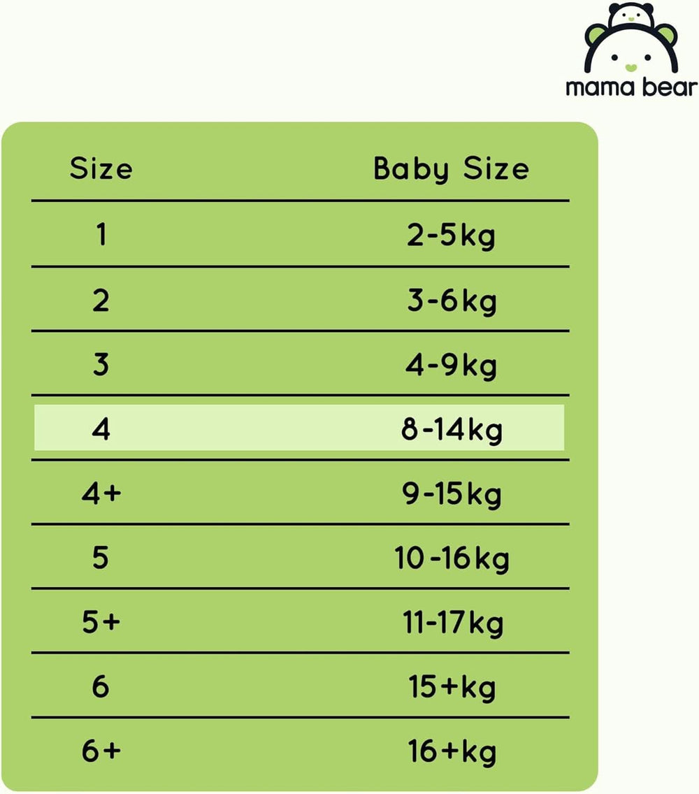 Scutece Mama Bear Disney Ultra Dry mărimea 4 (8-14 kg), alb, 84 bucăți (1 pachet) Naty Shop