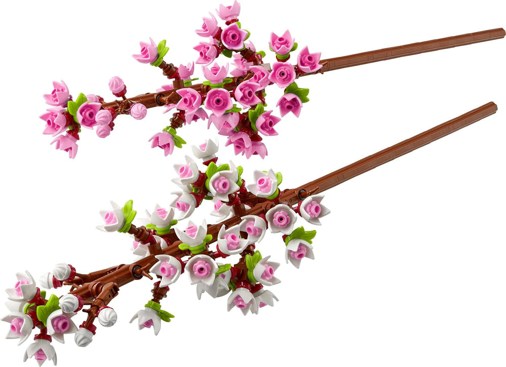 LEGO Botanicals Kirschblüten - Spielzeug mit Kunstblumen – Kreative Deko für Schreibtisch – Spielset mit Blumen zum Bauen und Ausstellen Geschenk für Mädchen und Teenager ab 8 Jahren – 40725