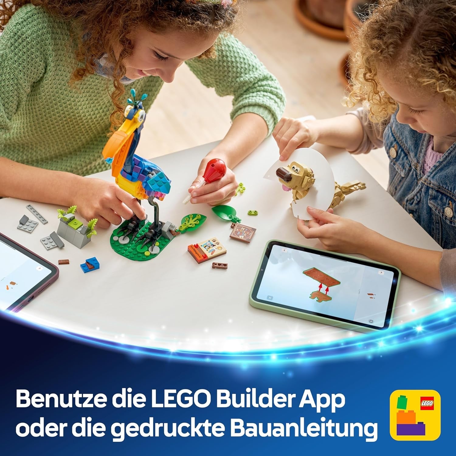 LEGO ǀ Disney and Pixar Kevin und Dug - Spielzeug Golden Retriever Hund & exotischer Vogel - DIY Deko fürs Kinderzimmer - Geburtstagsgeschenk für Mädchen ab 9 Jahren & Fans des Films Oben - 43290