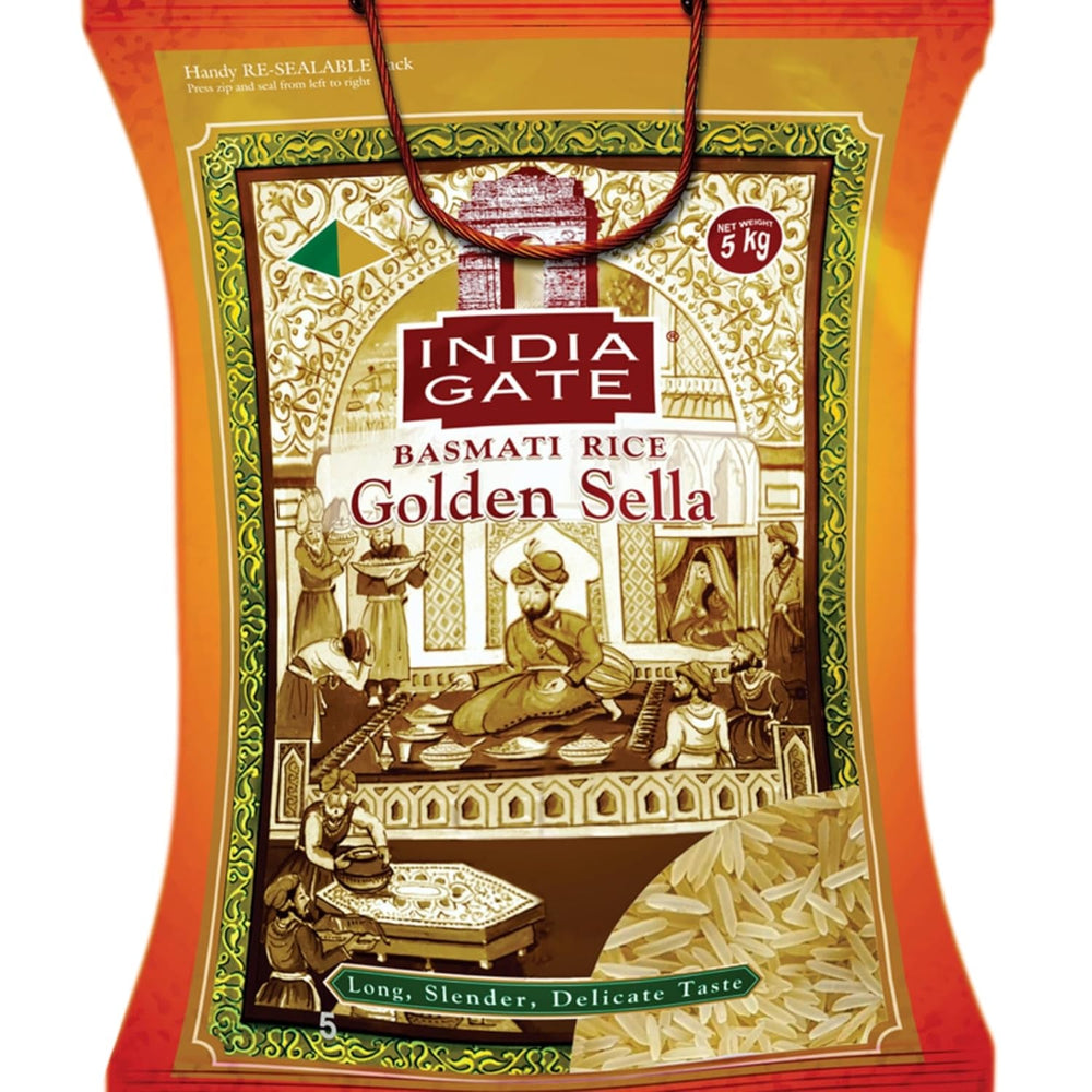 Orez Basmati Premium INDIA GATE – Orez cu bob lung fin, aromat, din India, bob lung fin (1 x 5 kg)