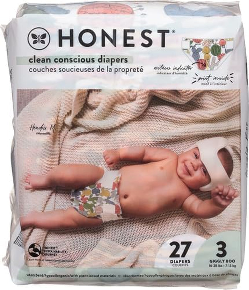 – scutece de unică folosință ecologice și de înaltă calitate, Pandas, mărimea 3 (7,3–12,7 kg), 27 bucăți