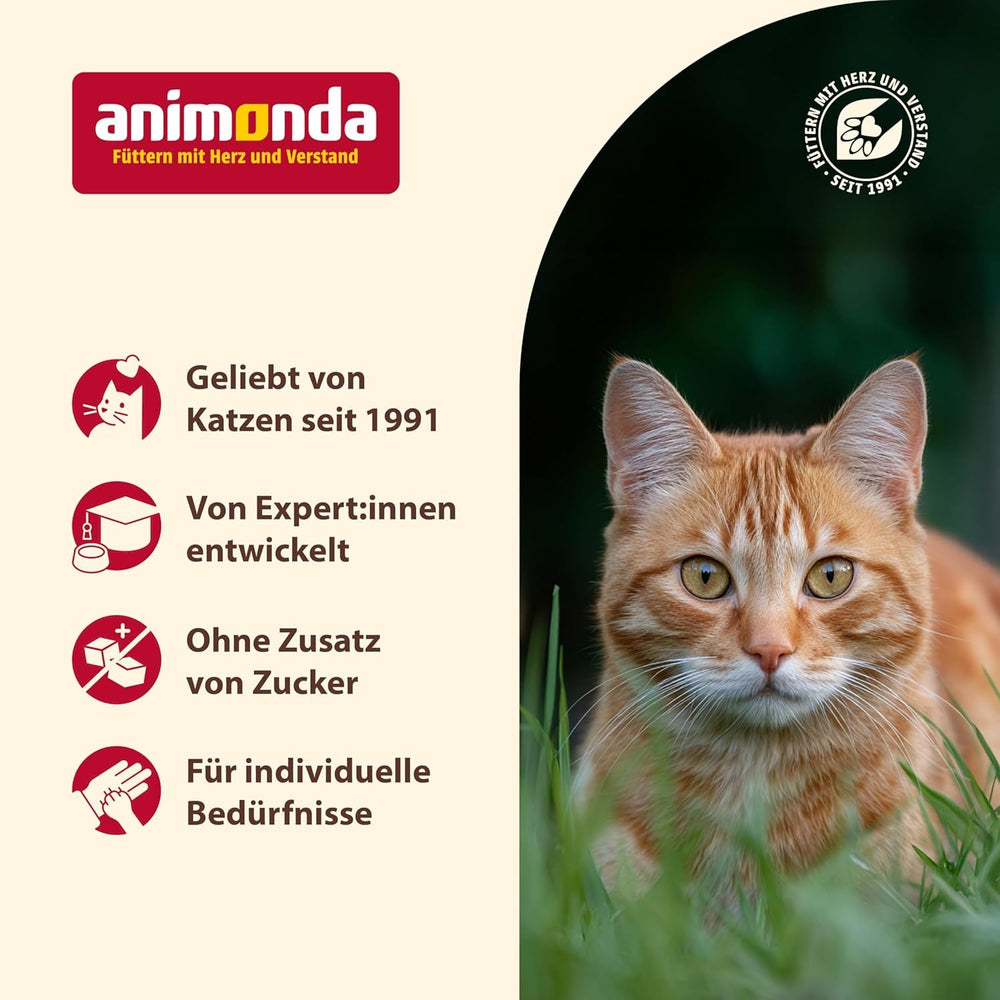 Animonda Carny hrană umedă pentru pisici curcan + pui + creveți (6 x 800g), hrană umedă fără cereale, fără zahăr, cu ingrediente proaspete din carne
