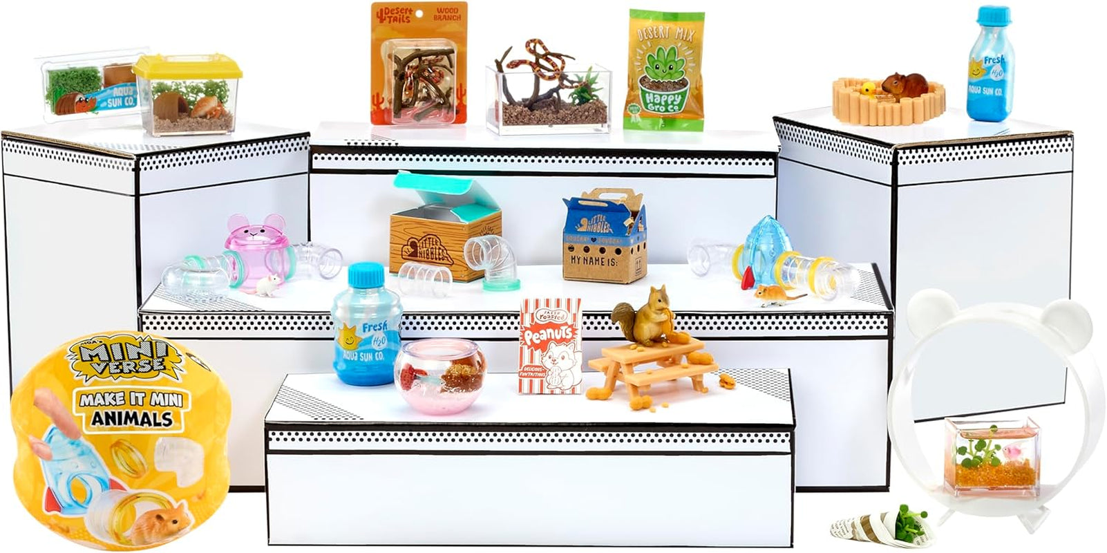 MGA's Miniverse Make It Mini Tiere Serie 2 – Enthält 1 Tierfigur mit Zubehör, Mini-Sammlerstücke, 8 zum Sammeln, Für Sammler und Kinder ab 8 Jahren