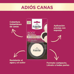 Palette Compact Root Retouch Retouch Root Powder, compact, maro castaniu, 1 buc Vopsea pentru par Naty Shop