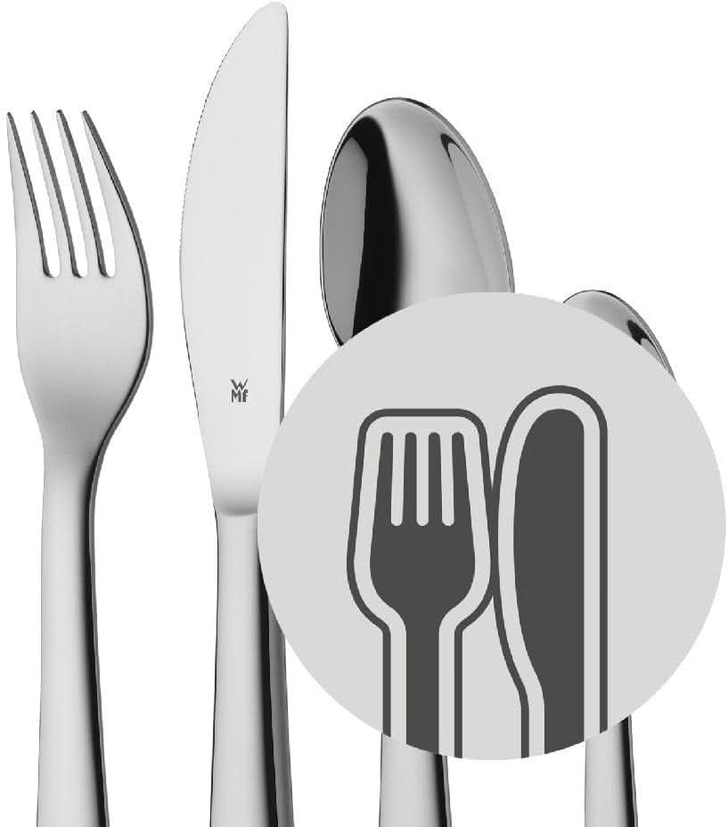 WMF Animals set de tacâmuri din oțel inoxidabil pentru copii, 4 piese, Cromargan lustruit Bucatarie Naty Shop