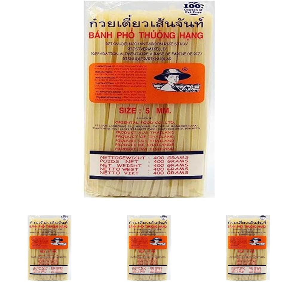 - Tăiței de orez (dreapta) 5 mm, (1 x 400 g)