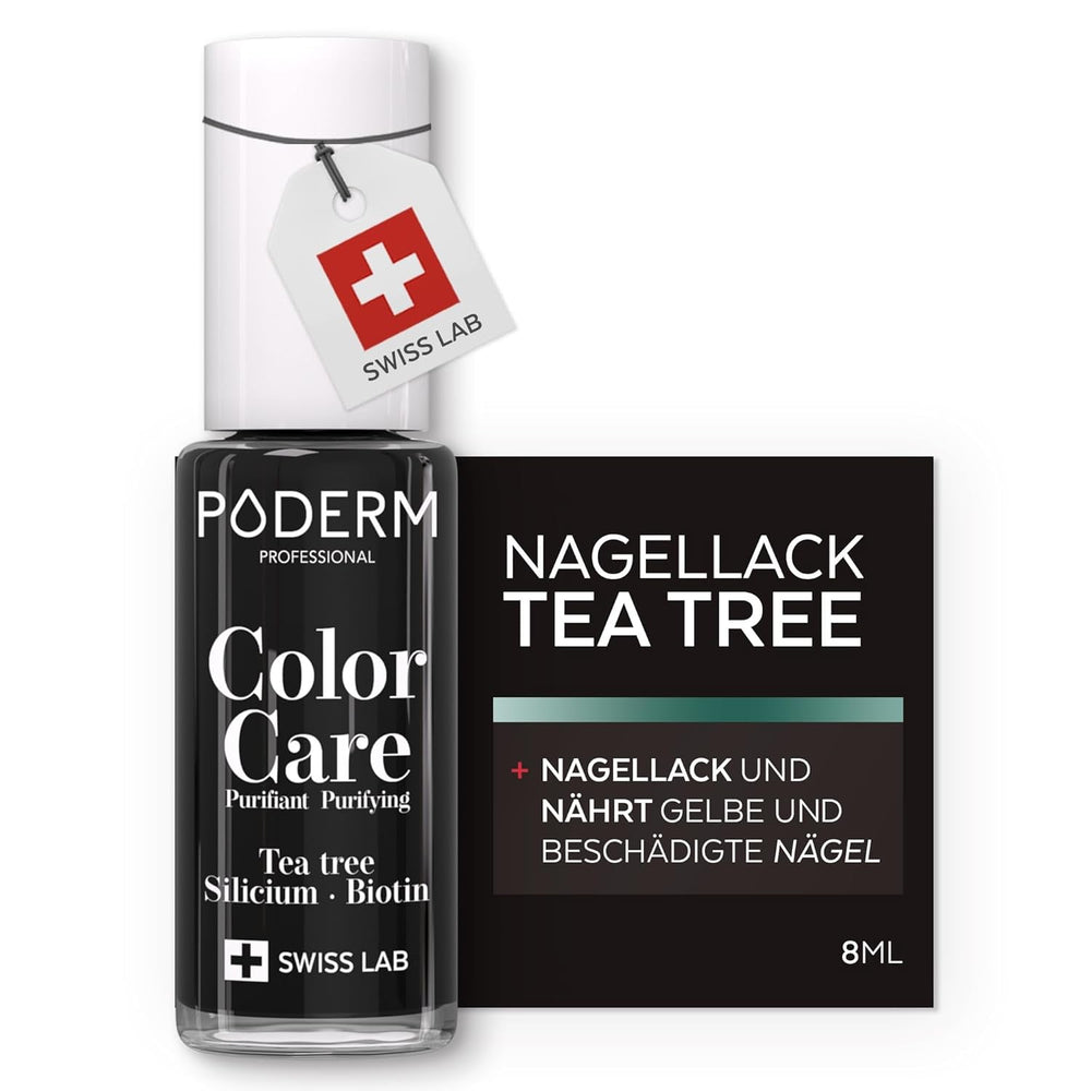 PODERM – STRAT DE TEN Strălucire și Protecție – Îmbogățit cu ULEI DE ARBORE DE CEAI – Asigură o culoare de lungă durată – Ingrediente naturale și vegane – Laboratorul Elvețian