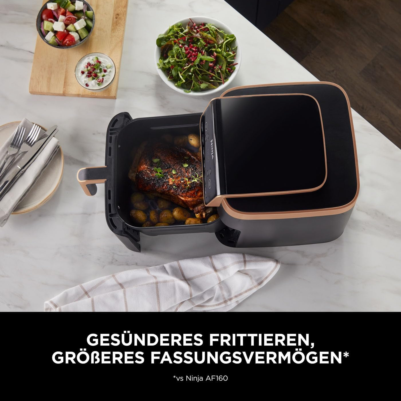 Ninja Air Fryer MAX PRO AF180EUCP, 6,2 litri, fără ulei Electrocasnice Naty Shop