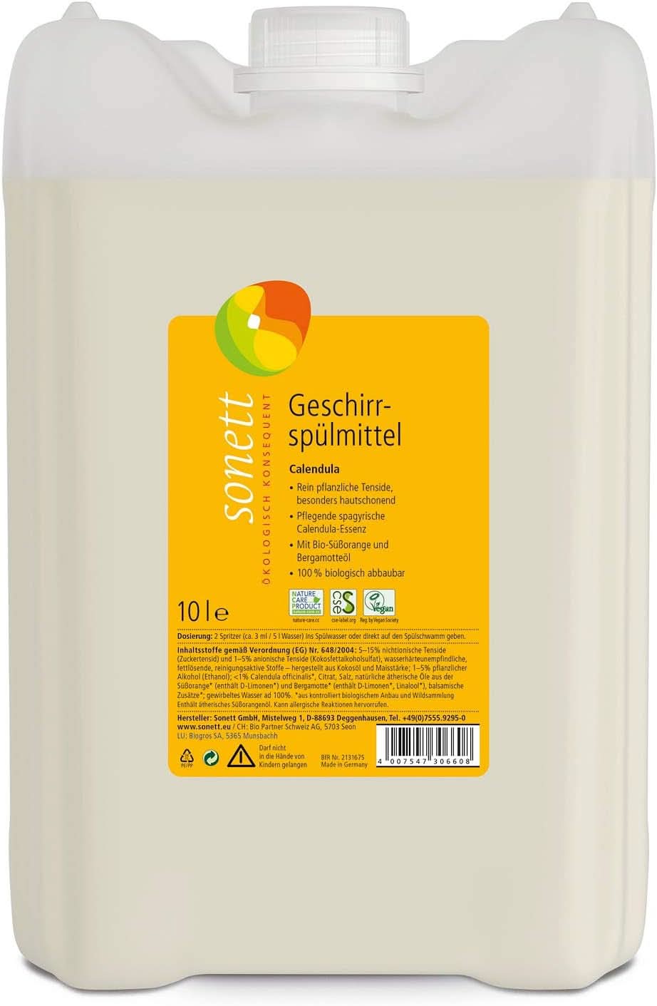 Lichid de spălat vase Sonett Calendula, 300 ml Detergenti Bucatarie Naty Shop
