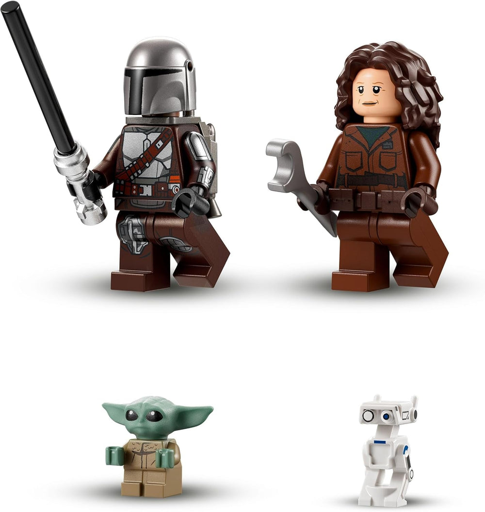 LEGO Star Wars Der N-1 Starfighter des Mandalorianers aus Das Buch von Boba Fett, Raumschiff-Spielzeug zum Bauen, Set mit 4 Charakteren inkl. Baby Yoda-Figur 75325