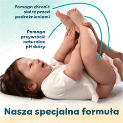 Șervețele umede Pampers Harmony Protect & Care, 18 pachete a câte 44 de șervețele fiecare = 792 de șervețele care ajută la restabilirea echilibrului natural al pH-ului pielii