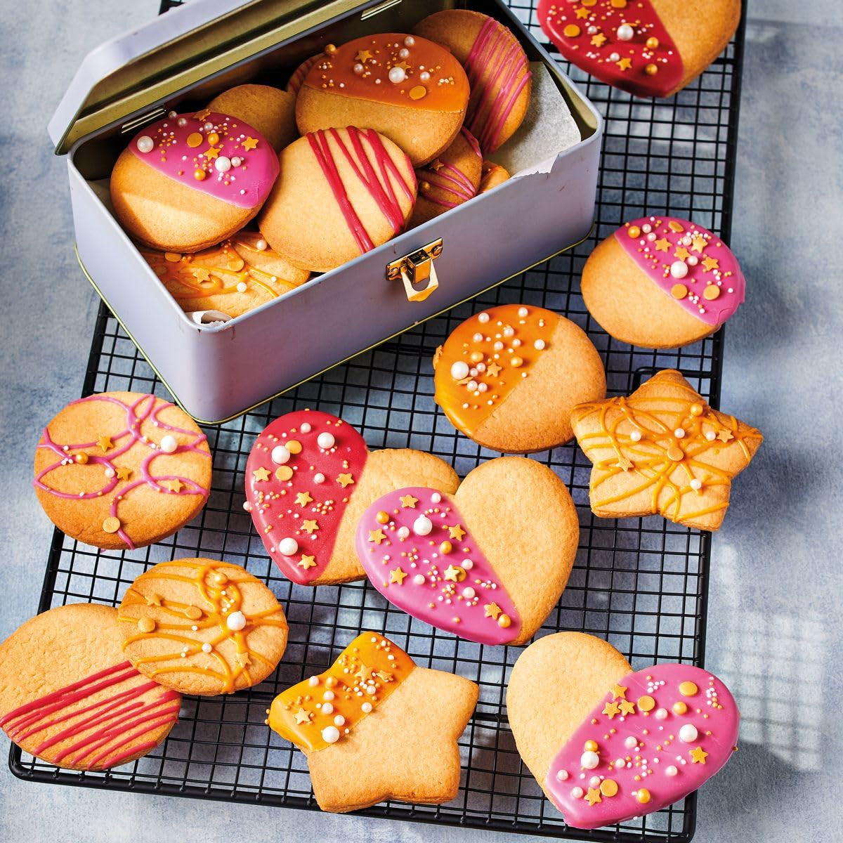 Funcakes Mix Für Kekse: Einfach Zu Verwendende, Knusprige Und Knusprige Kekse, Perfekt Zum Dekorieren Mit Fondant- Oder Royal Icing, Auch Als Tortenkruste Geeignet, Halal., 1 Kg Amestec pentru copt si gatit Naty Shop