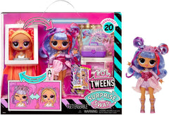 LOL Surprise Tweens Surprise Swap Series - Buns-2-Braids Bailey - Păpușă la modă cu peste 20 de surprize, inclusiv cap de styling și accesorii și ținute fantastice - pentru copii cu vârsta de 4 ani și peste