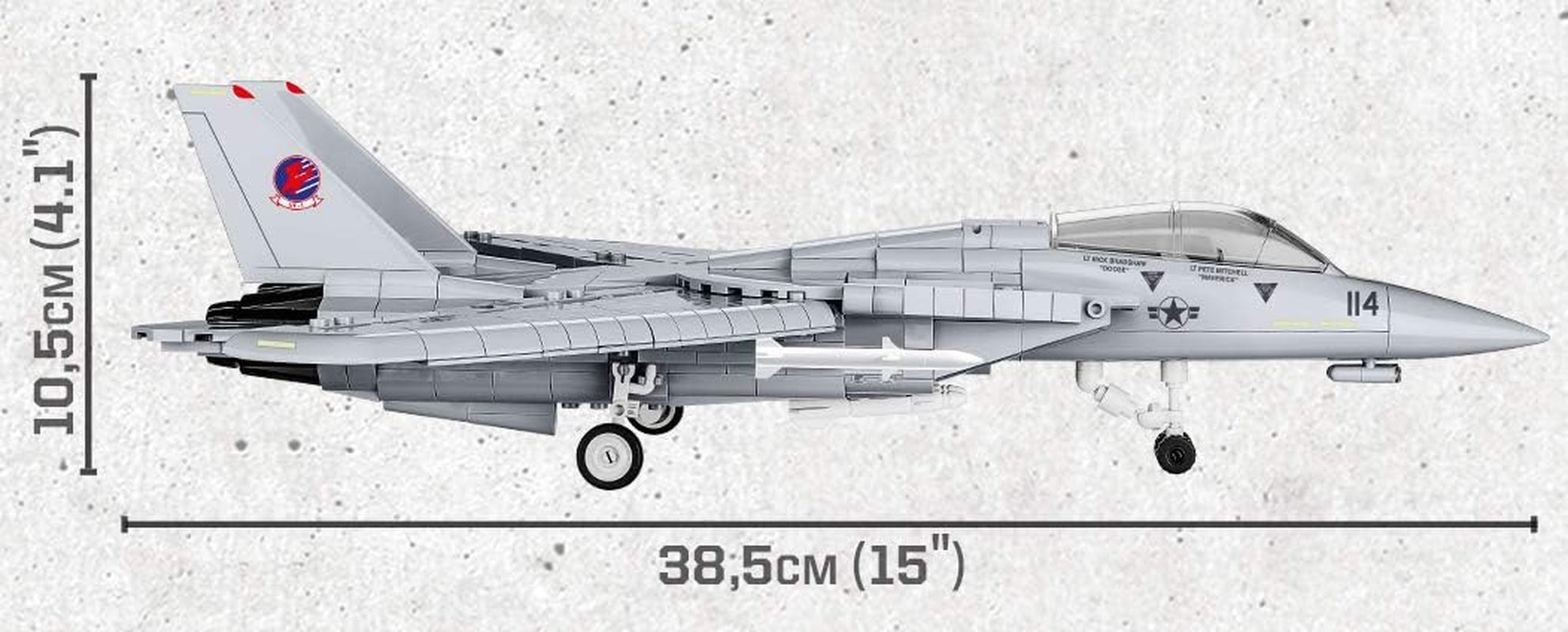 COBI 5811 Bausteine, Grau, Medio/Large