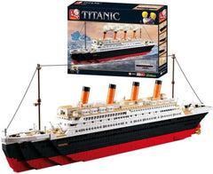Sluban Klemmbausteine Sluban SL95337, Großer Bausatz (1012 Teile) [M38-B0577], Spielset, Klemmbausteine, Schifffahrt, mit Spielfigur, Titanic, Mehrfarbig