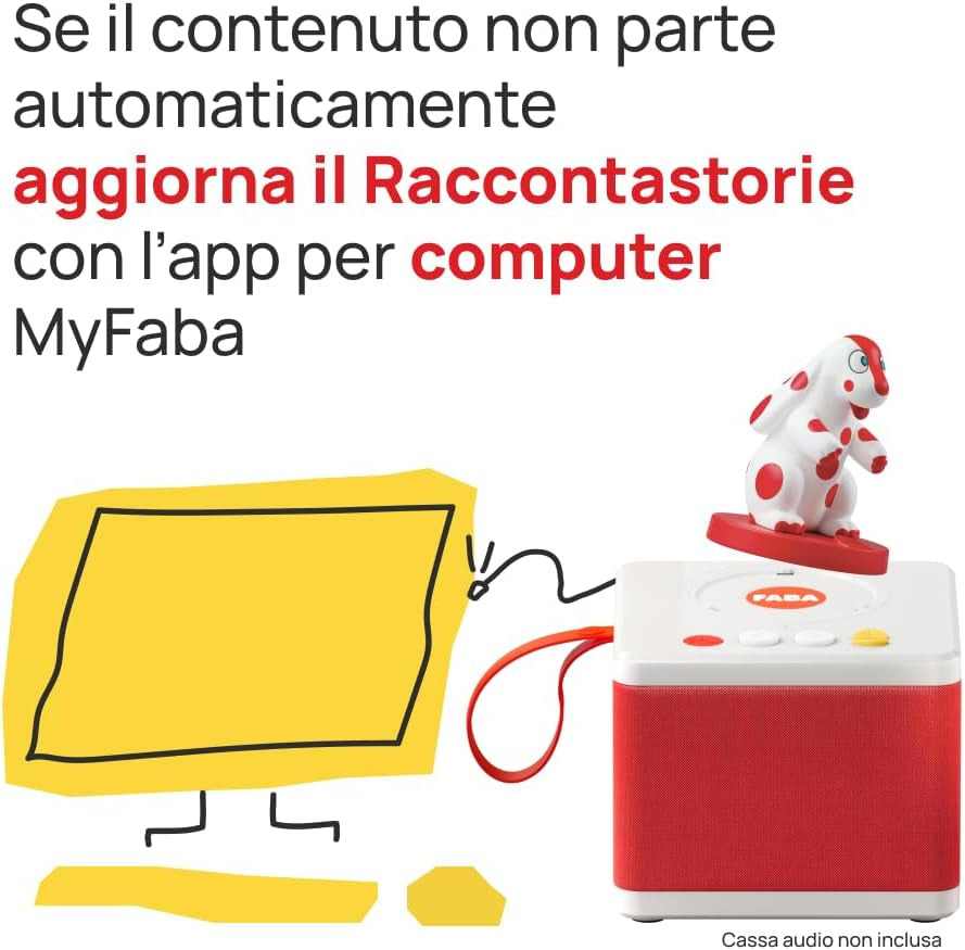 Figura sonoră - Micile povești de la Pimpa - Povești și basme sonore pentru băieți și fete 1-3 ani - Audibil cu povești și +, joc educațional Versiunea italiană Jucarii Bebe Naty Shop