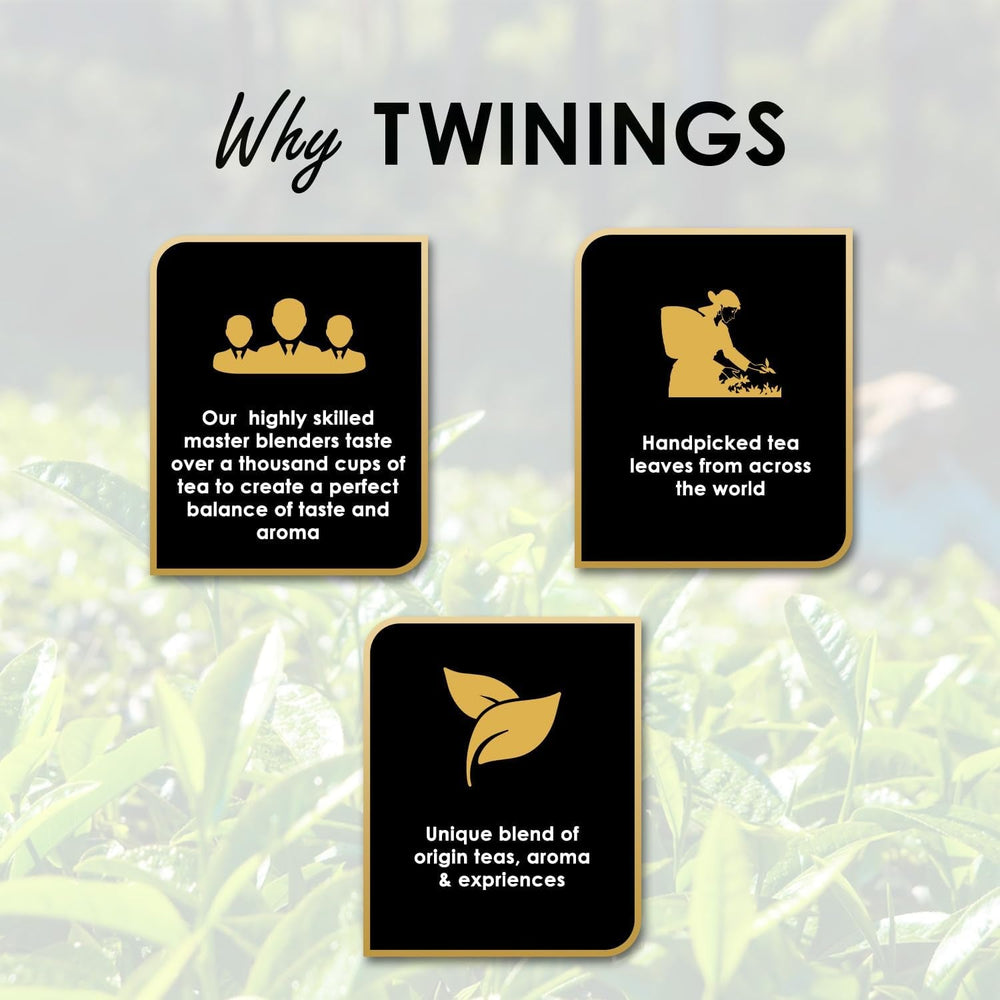 Twinings English Breakfast Ceai negru 50 g, 25 pliculețe de ceai, ceai negru plin, rotund și puternic din cele mai bune plantații de ceai din Sri Lanka și India. Ceai negru Pachet de 1 (1 x 50 g)