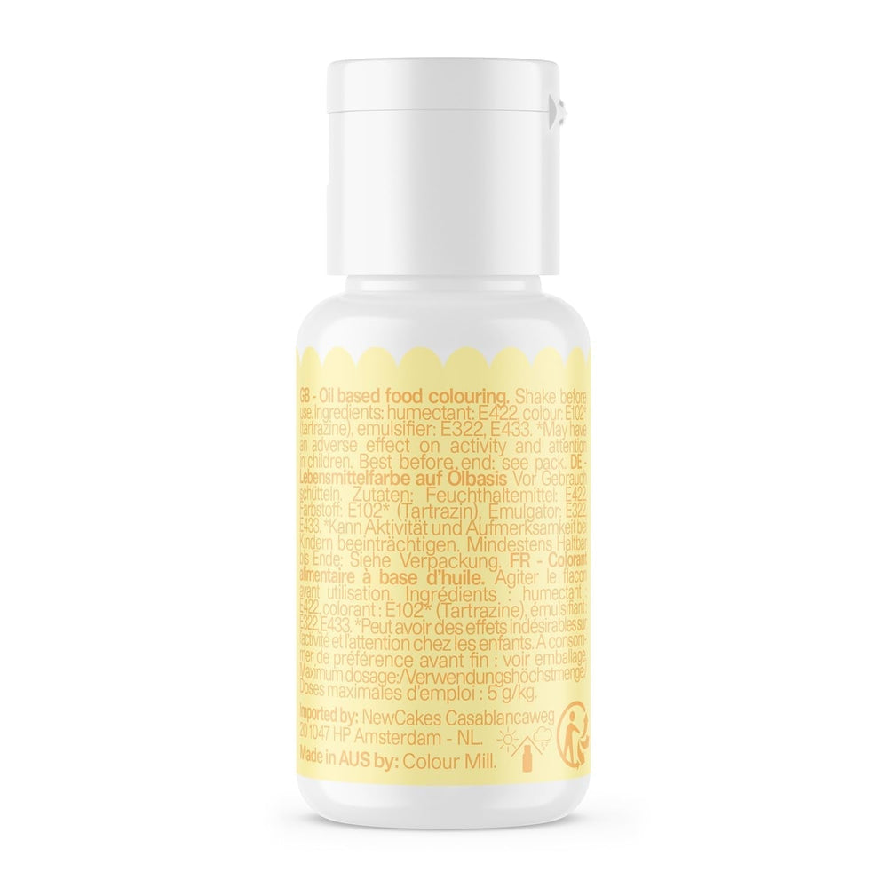 Colorant alimentar pe bază de ulei de lămâie Colour Mill - Colorant alimentar pentru ciocolată, fondant, brioșe, prăjituri, copt, macaroane - Colorant alimentar pentru decorarea torturilor - 100 ml
