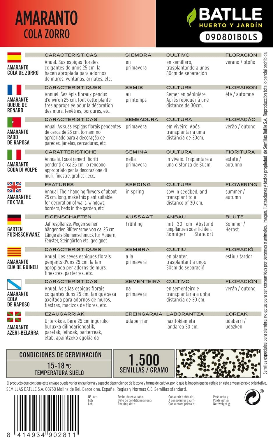 Batlle Amarante Fuchsschwanz