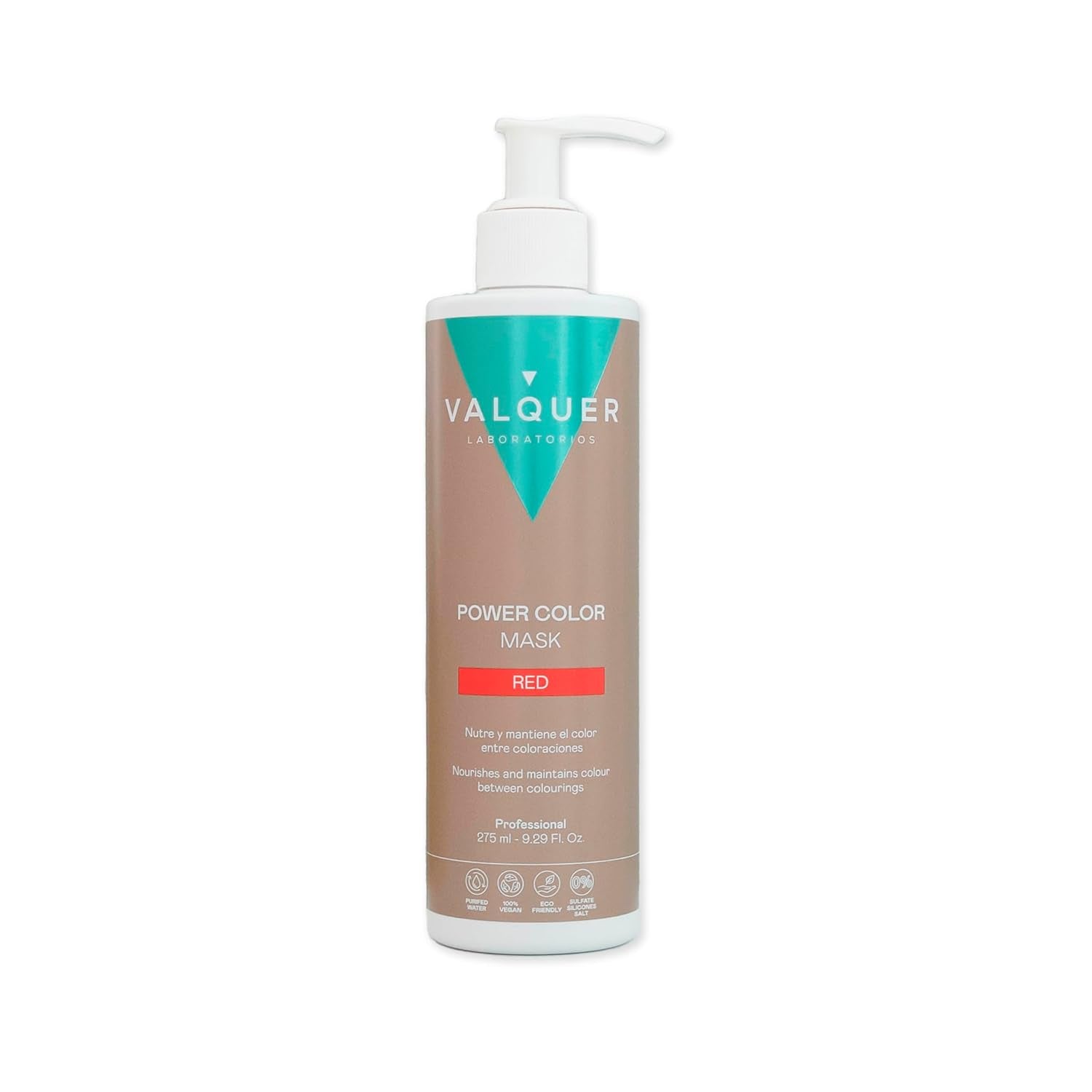 Valquer Power Color Mask formulare vegană și fără silicon Dă culoarea părului 290 ml violet Masca de par Naty Shop Roșu 1 bucată (pachet de 1)