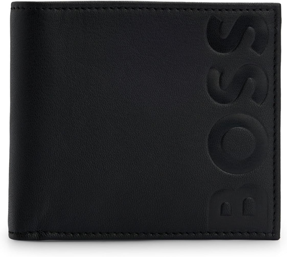 BOSS Bărbat Big Bb_4 Cc Portofel cu monede Portofel Barbati Naty Shop Negru1 O mărime se potrivește tuturor