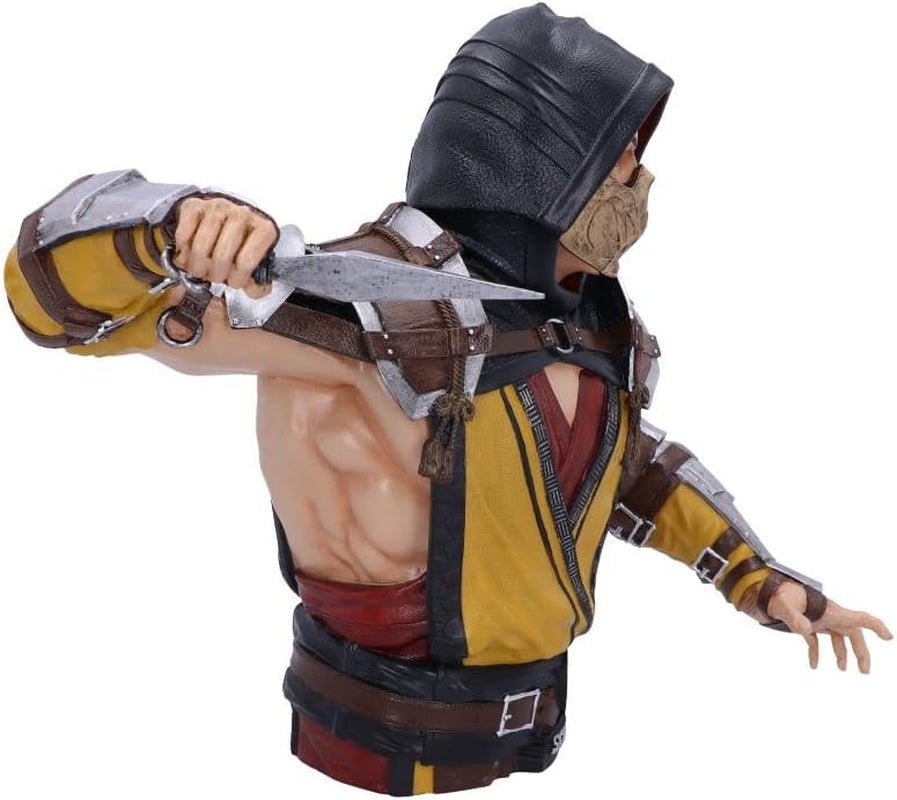 Bust scorpion Mortal Kombat licențiat oficial, galben, 29.5 cm, rășină sintetică Statuete si sculpturi Naty Shop