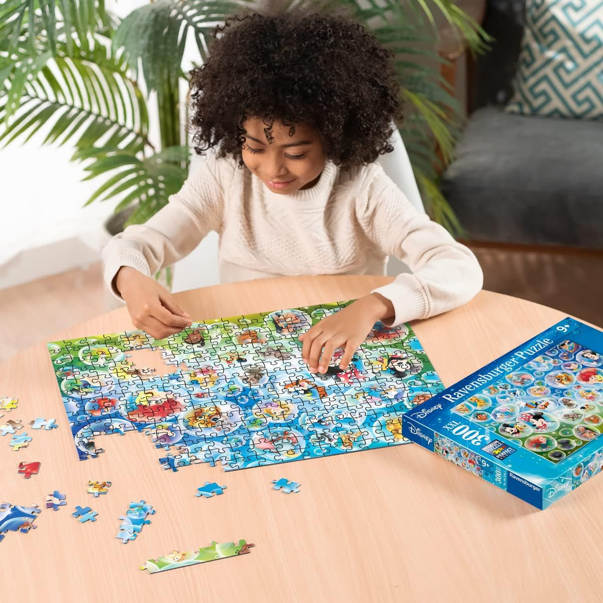 Ravensburger Puzzle 80536 - Disney Soap Bubbles, 300 piese puzzle jigsaw pentru fanii Disney cu vârsta de peste 9 ani Puzzle Naty Shop