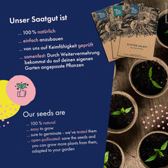 Hochbeet-Gemüse - 10 Samenfeste Gemüsesorten - Einfach & Ertragreich - Einsteiger-Saatgutset Als Kleines Geschenk Oder Für Den Eigenbedarf