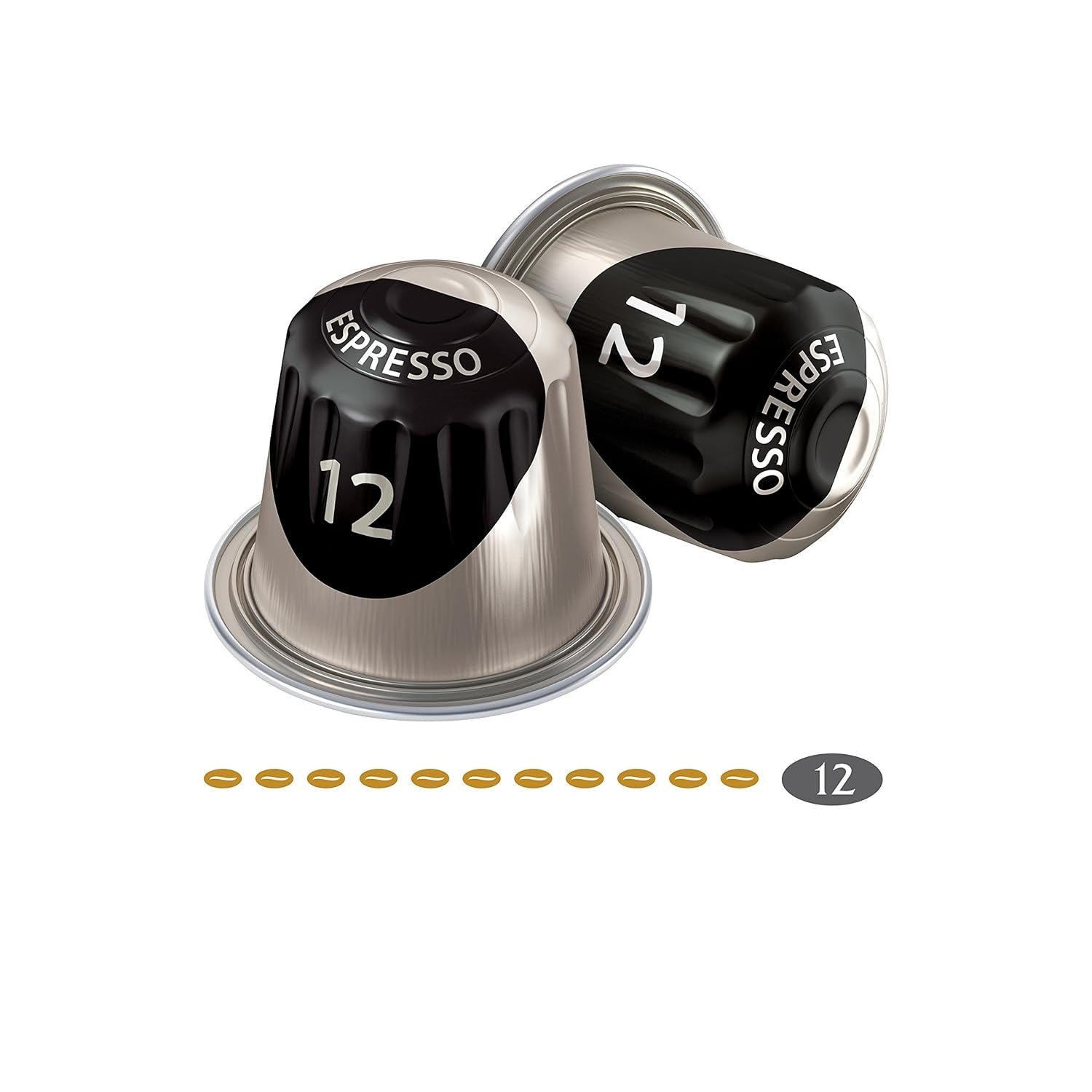 Jacobs Kaffeekapseln Espresso Ristretto, Intensität 12/12, 10 x 20 Getränke, Nespresso* kompatible Kaffee Kapseln, 200 Kapseln