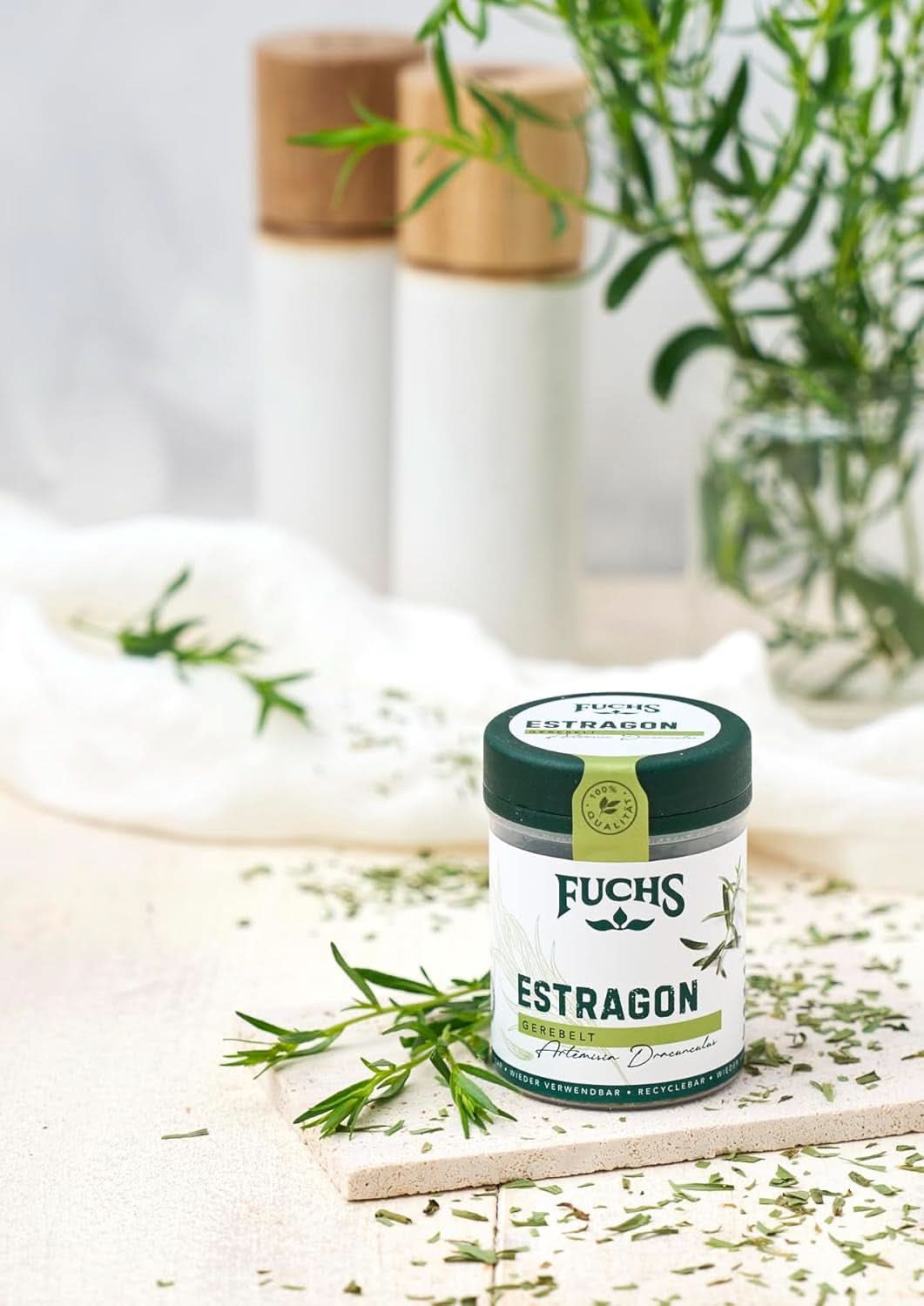 Fuchs, tarhon, ierburi franțuzești pentru rafinarea salatelor sau a sosului Hollandaise, 10 grame Condimente Naty Shop