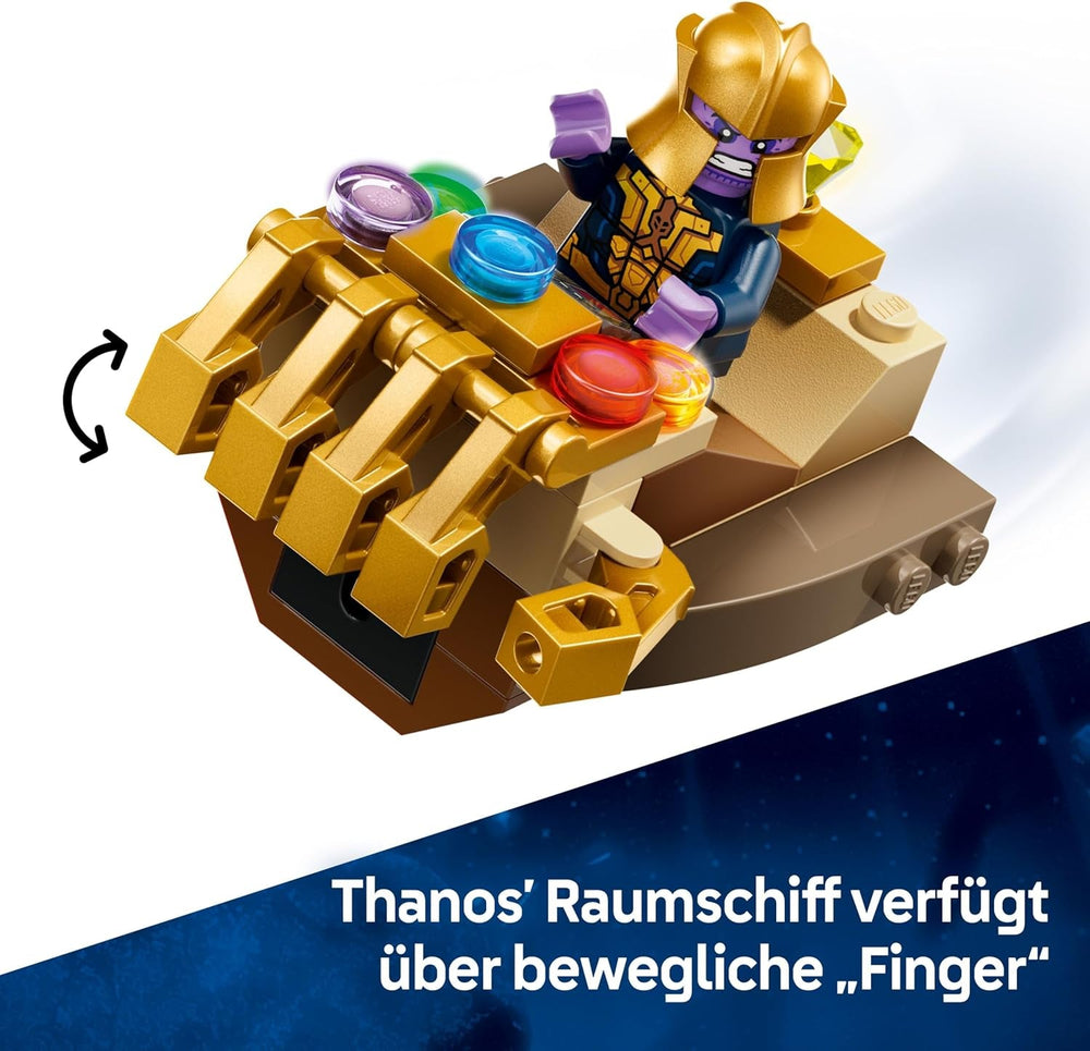 LEGO ǀ Marvel Captain America vs. Thanos - Kinder Spielzeug mit Minifiguren - Kreatives Geschenk für Jungen und Mädchen ab 4 Jahren - Superhelden Spielset zum Ausstellen und Sammeln - 76319