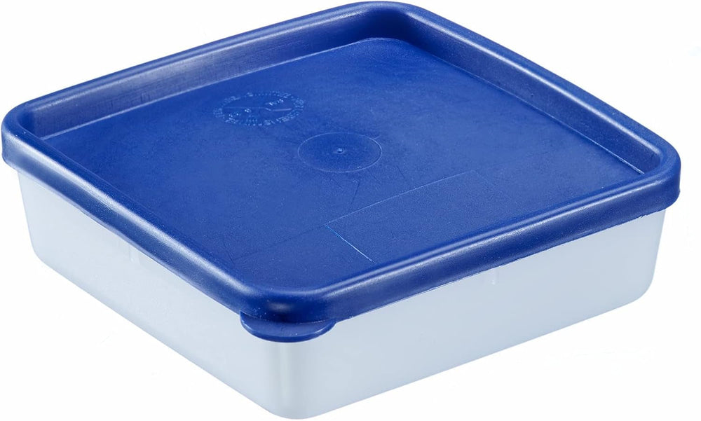Westmark 4 recipiente pentru depozitarea alimentelor/congelare, inclusiv capac, capacitate: 0,25 l fiecare, stivuibile, plastic, Trio, culoare: transparent/albastru, 25042270 Cutii depozitare alimente Naty Shop