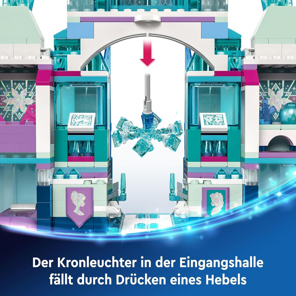 LEGO ǀ Disney Frozen Elsas Winterpalast, BAU- und Spielset für Kinder mit Modell-Palast und Minifiguren ELSA und Anna, Geschenk für Mädchen, Jungen und Filmfans ab 6 Jahren 43244