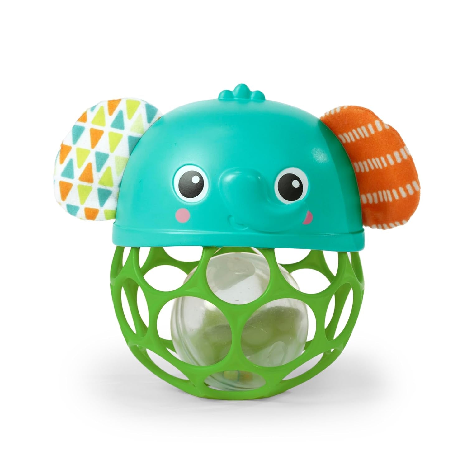 Bright Starts Giggle & Glow Clopoțel care strălucește în întuneric Jucărie cu elefant Oball ușor de prins, nou-născut+, unisex Jucarii Bebe Naty Shop Titlu implicit