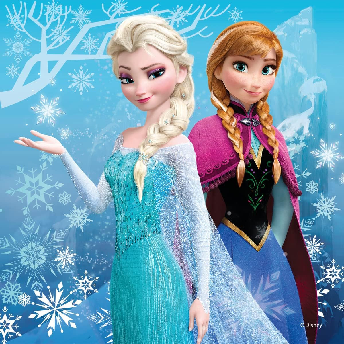 Ravensburger Children's Puzzle - 09264 Adventures in Winterland - puzzle jigsaw pentru copii cu vârsta peste 5 ani, puzzle jigsaw Disney Frozen cu 3X49 piese Puzzle Naty Shop