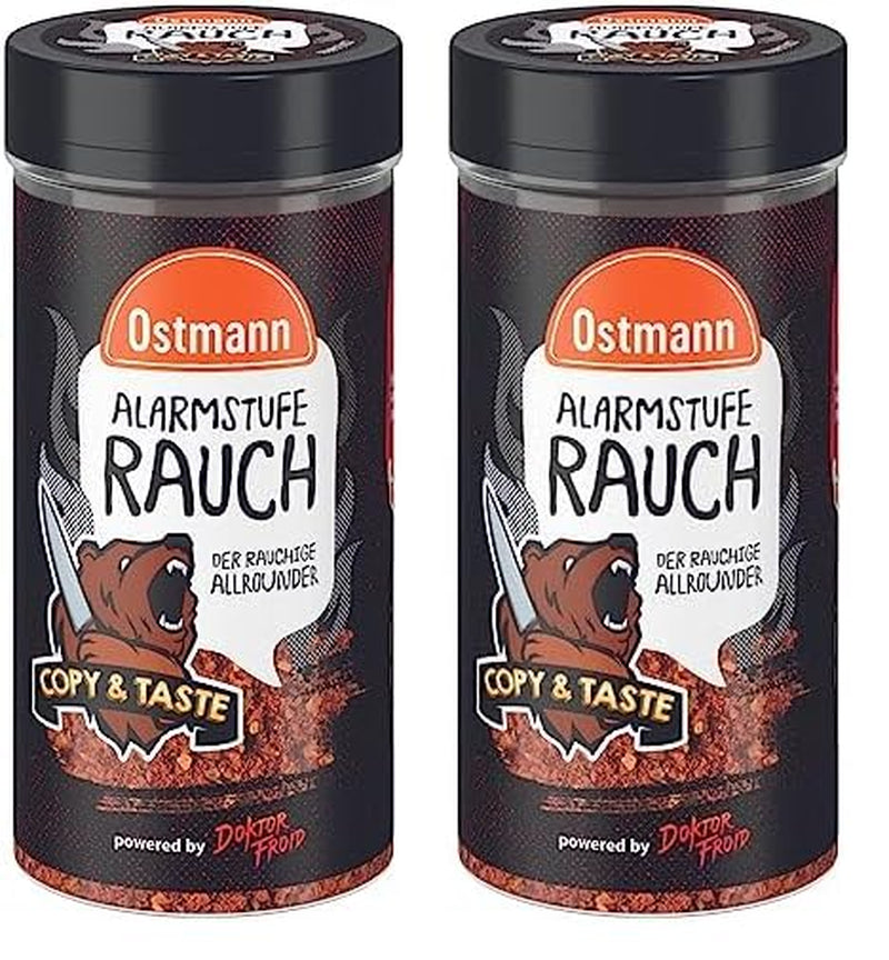 Ostmann Gewürze - Alarmstufe Rauch | Gewürzzubereitung mit geräucherter Paprika | Für Burger, Grillfleisch und Co. | Doktor Froid | 115 g im Streuer
