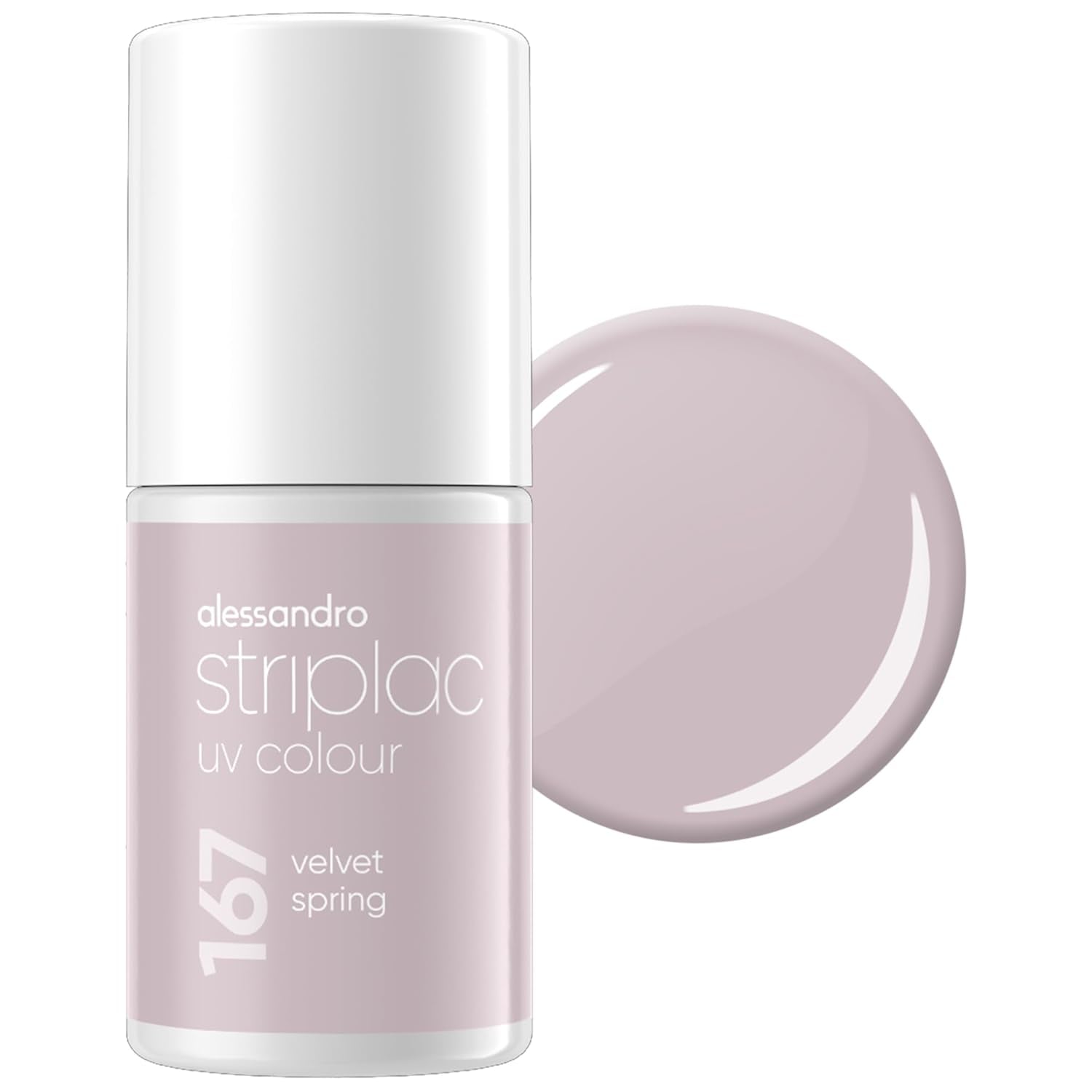 Oja UV alessandro Striplac Classic Rosy Wind – Delicată și de lungă durată – Îndepărtare ușoară datorită tehnologiei de îndepărtare peel-off – Vegană și cruelty-free – 8 ml