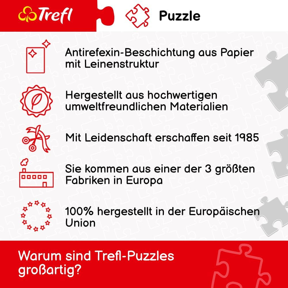Trefl 10880 Hummingbirds in the Tropics 1000 piese - Diy puzzle cu păsări, Divertisment creativ, Pentru adulți și copii de 12 ani și peste, Multicolor Puzzle Naty Shop