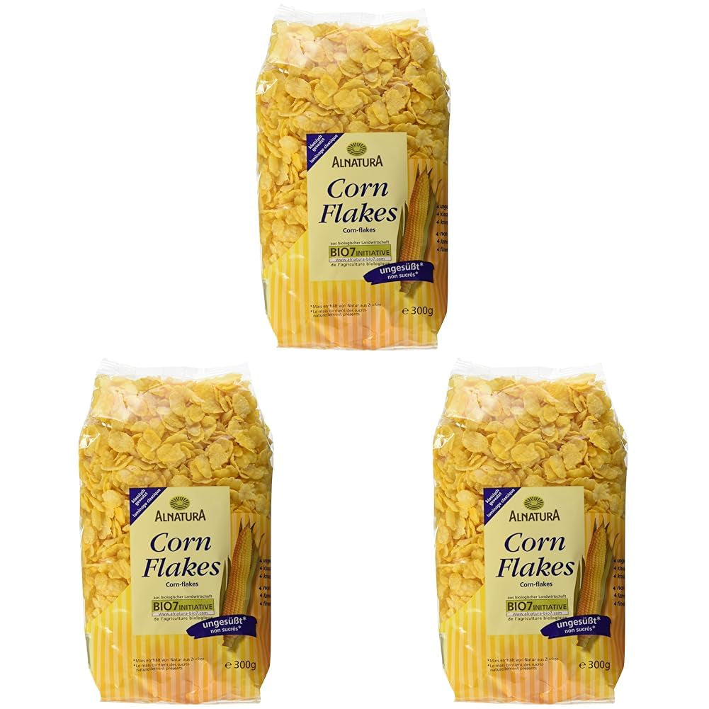 Fulgi de porumb organici neîndulciți, 300g