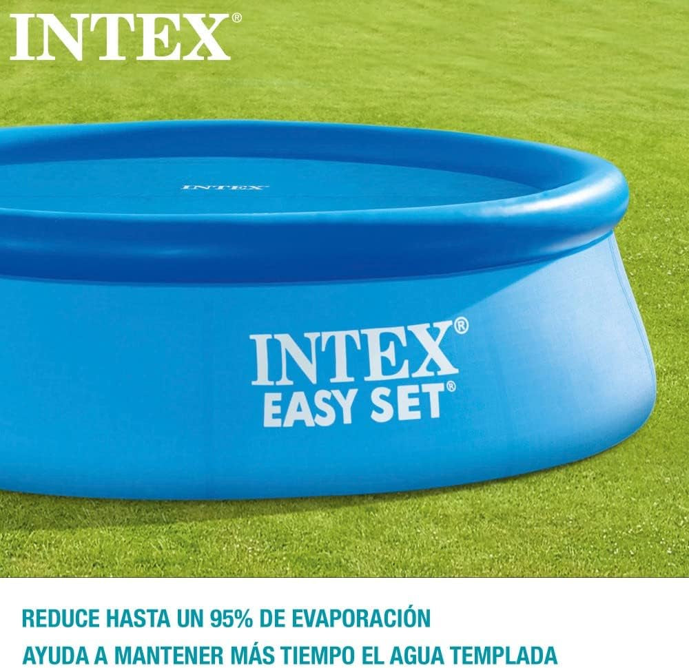 Prelată solară Intex pentru piscine Easy și Frame, lățime 305 cm, grosime 120 microni, dimensiune fabricată: aprox. 290 cm, 28011 Albastru